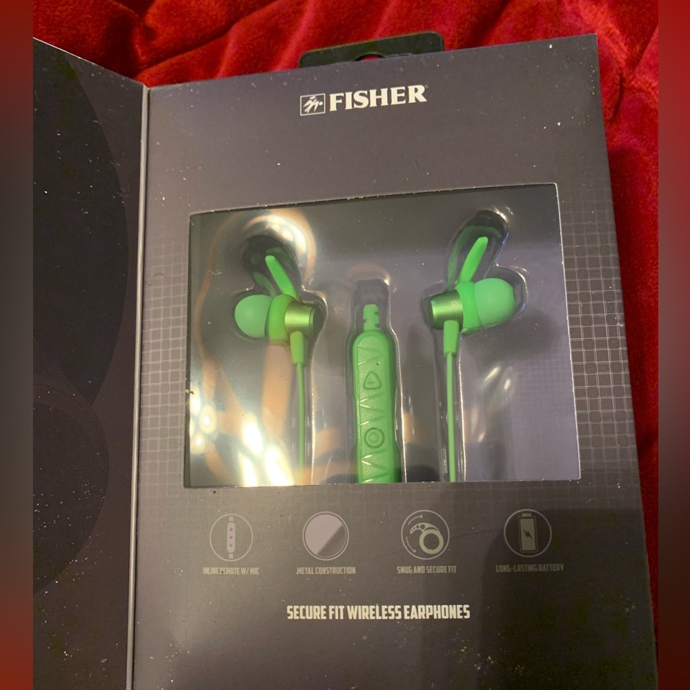 Fisher wireless earphones Bluetooth